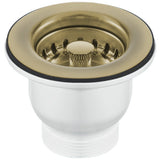 Astini Belfast 100 1.0 Bowl White Ceramic Kitchen Sink with Strainer Waste