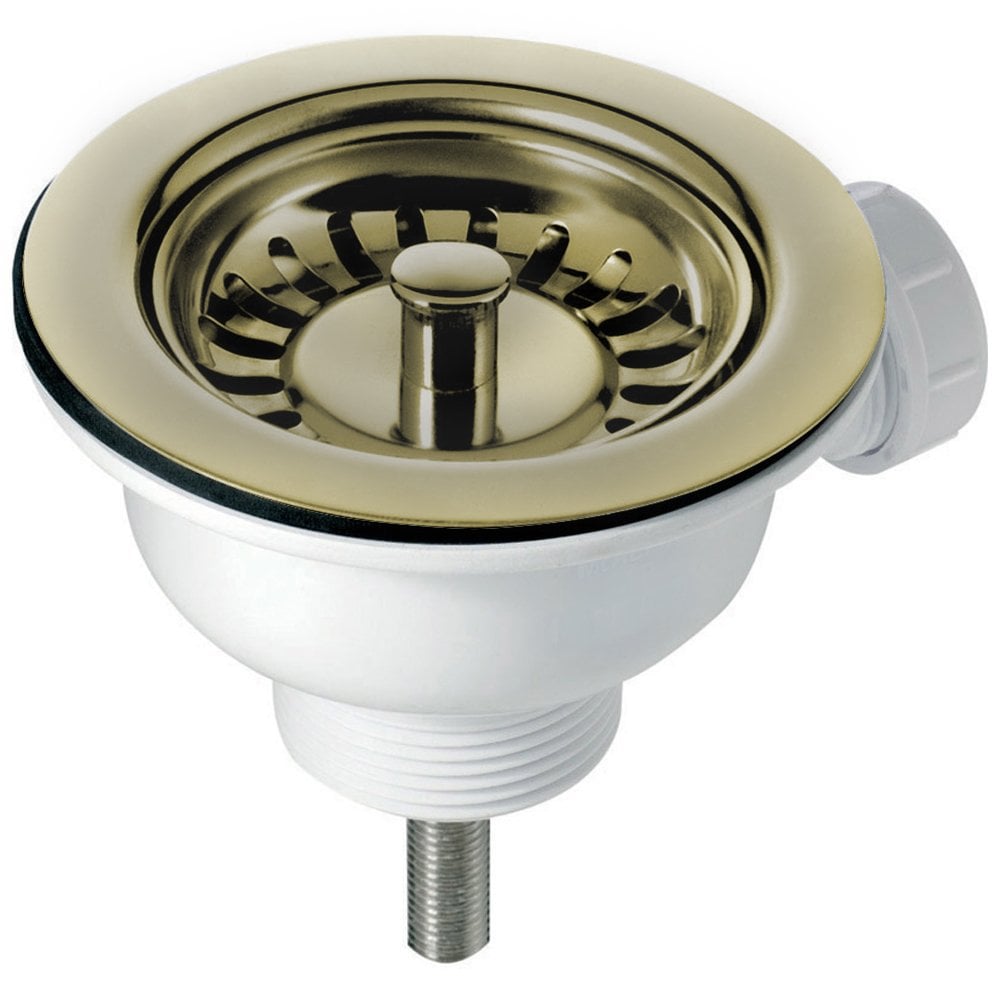Astini Hampton 100 1.0 Bowl White Ceramic Undermount Kitchen Sink with Waste
