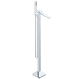 Astini Quadrado Chrome Square Freestanding Bath Tap & Shower Mixer