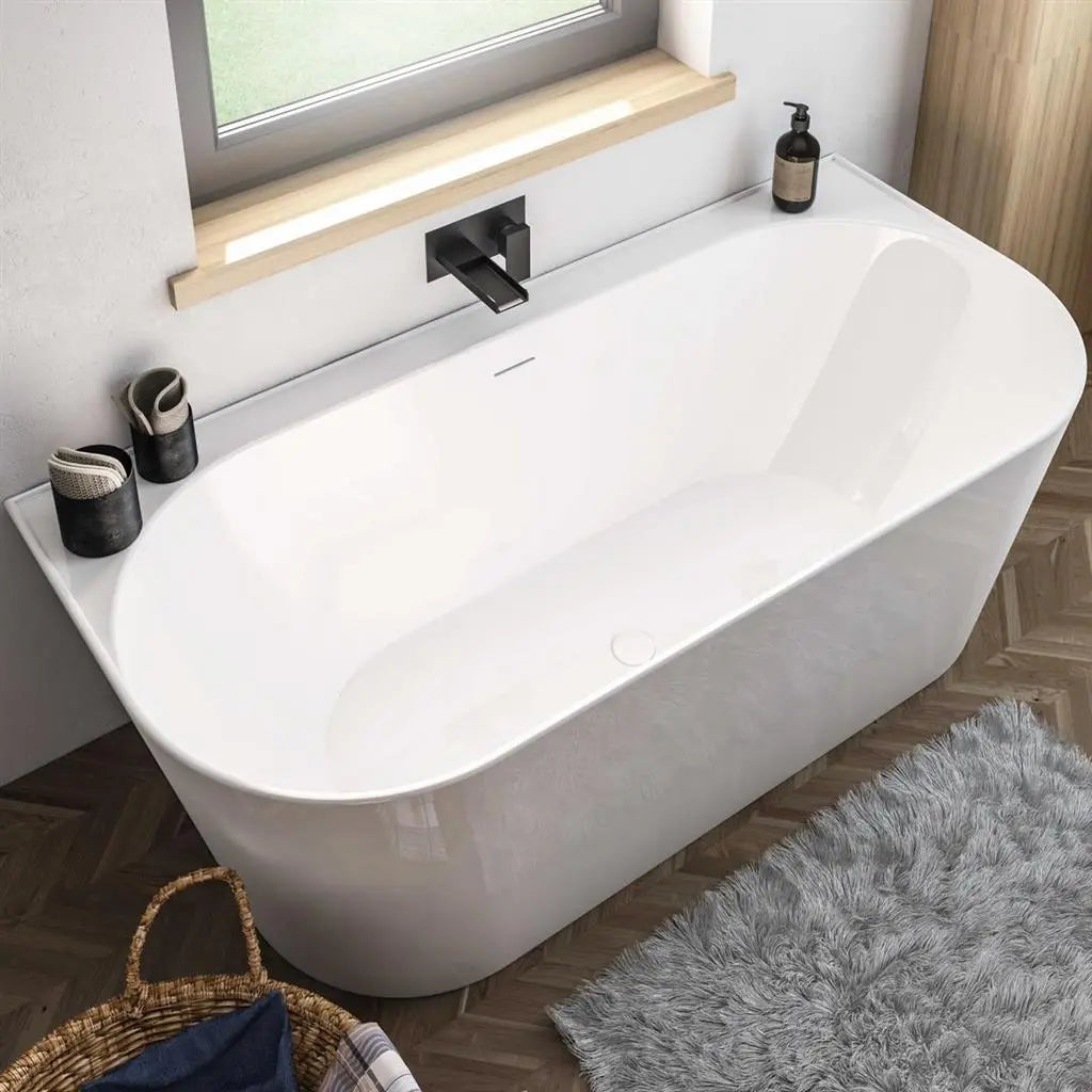 Brockland 1600 x 750 x 575mm (450mm Depth) Freestanding Bath - White HPS Hartlepool Plumbing Supplies