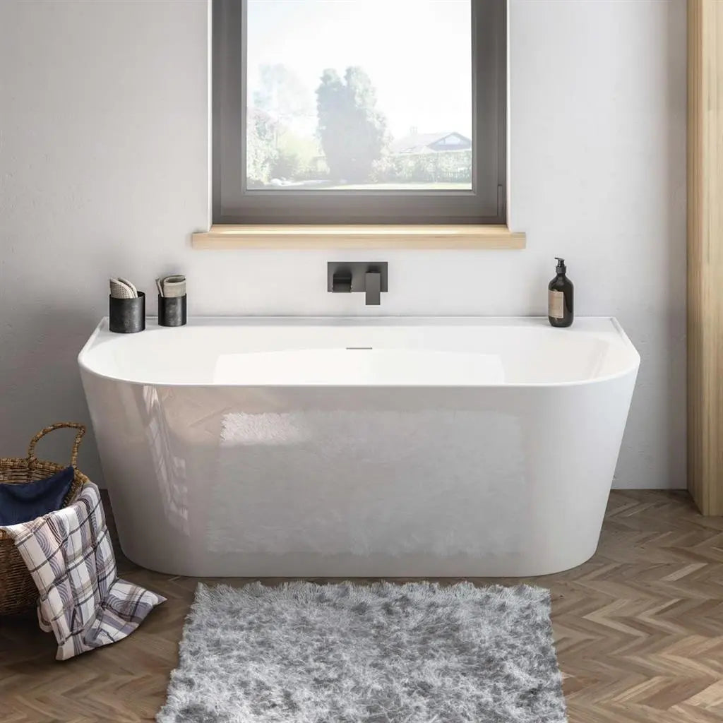 Brockland 1600 x 750 x 575mm (450mm Depth) Freestanding Bath - White HPS Hartlepool Plumbing Supplies