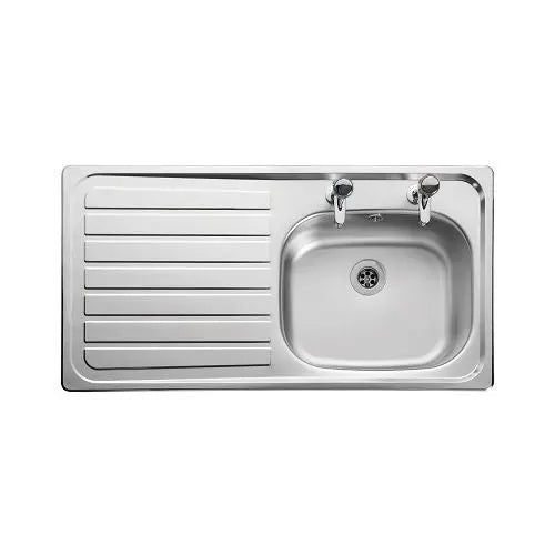 Lexin SBSD 2th 950x508mm Left Hand Sink - Waste Sold Separately HPS Hartlepool Plumbing Supplies