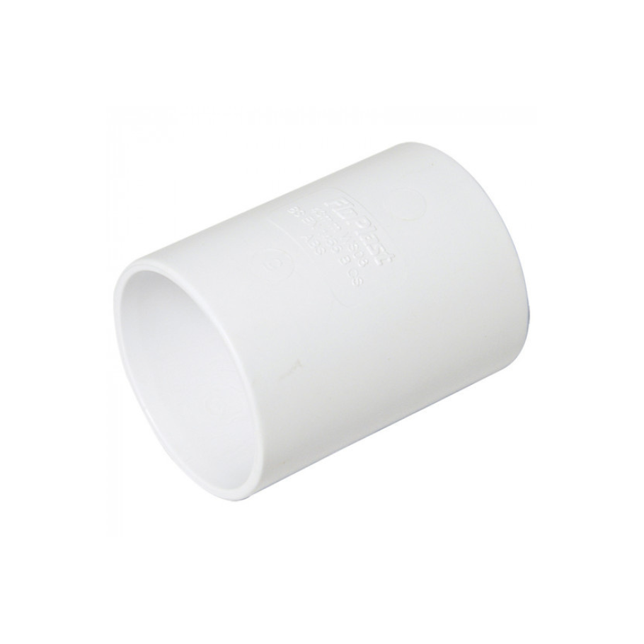 Floplast 40MM ABS Solvent Weld Straight Coupling Floplast