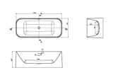 Scudo Choices Freestanding Bath 1700 x 700 HPS Hartlepool Plumbing Supplies