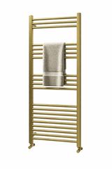 Aqua 500mm Wide Gigi Towel Rail Brushed Brass