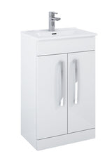 Frontline Aquatrend 600mm 2 Door Floor Standing Vanity Unit & Basin