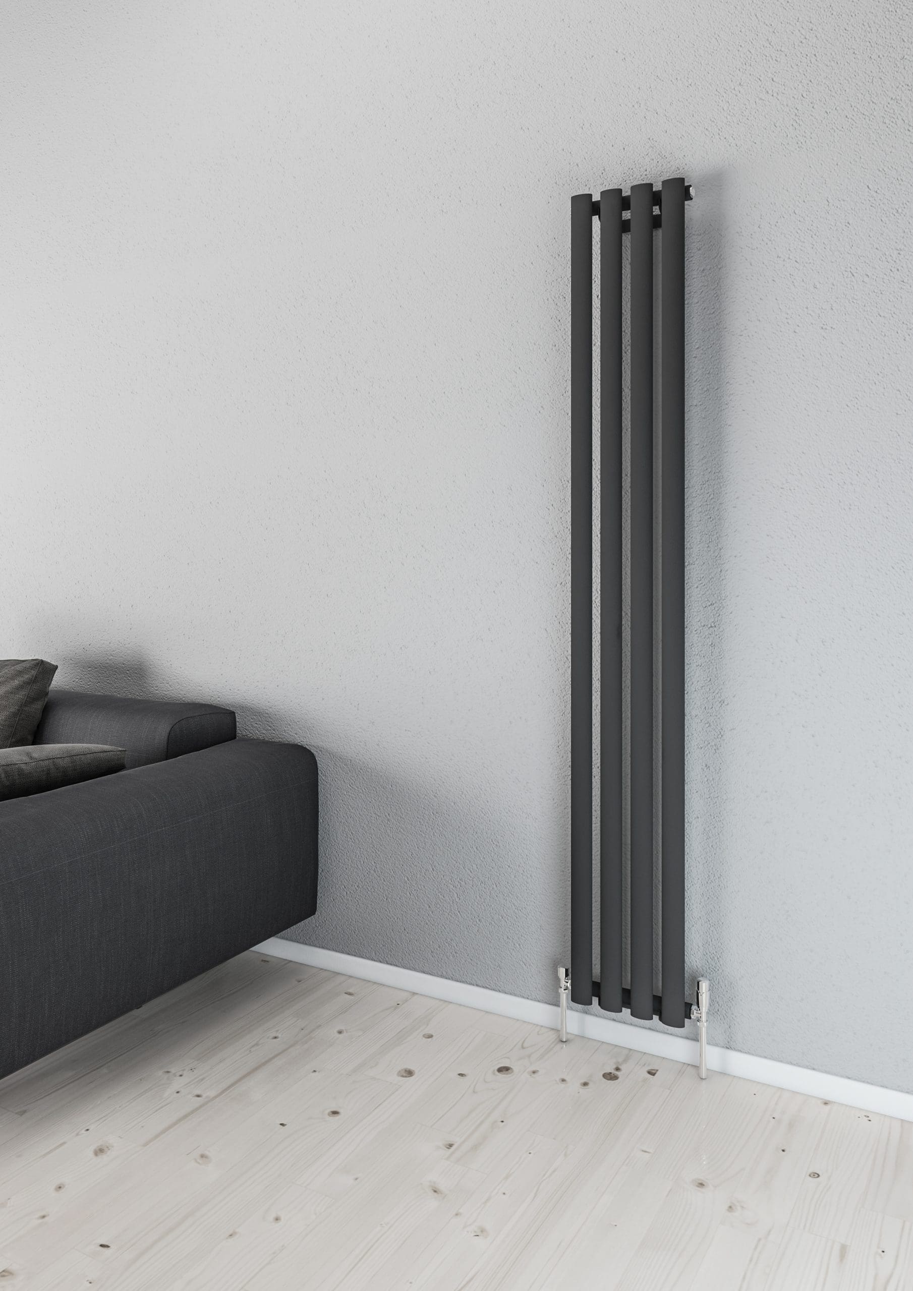 Aqua Moda Steel Vertical Radiator W280 x H1800 4 Bars