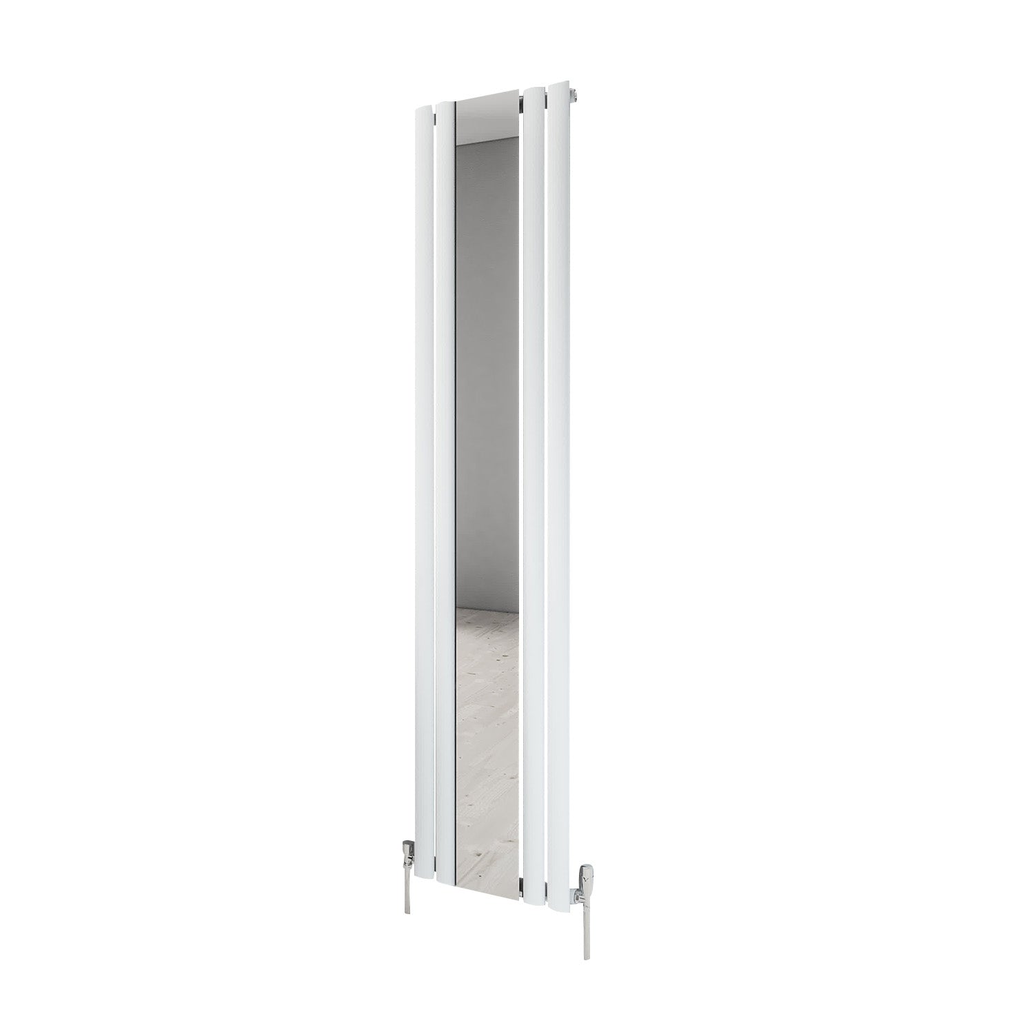 Aqua Moda Steel Vertical Radiator with Mirror W380 x H1800