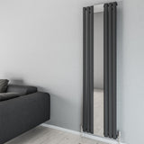 Aqua Moda Steel Vertical Radiator with Mirror W500 x H1800