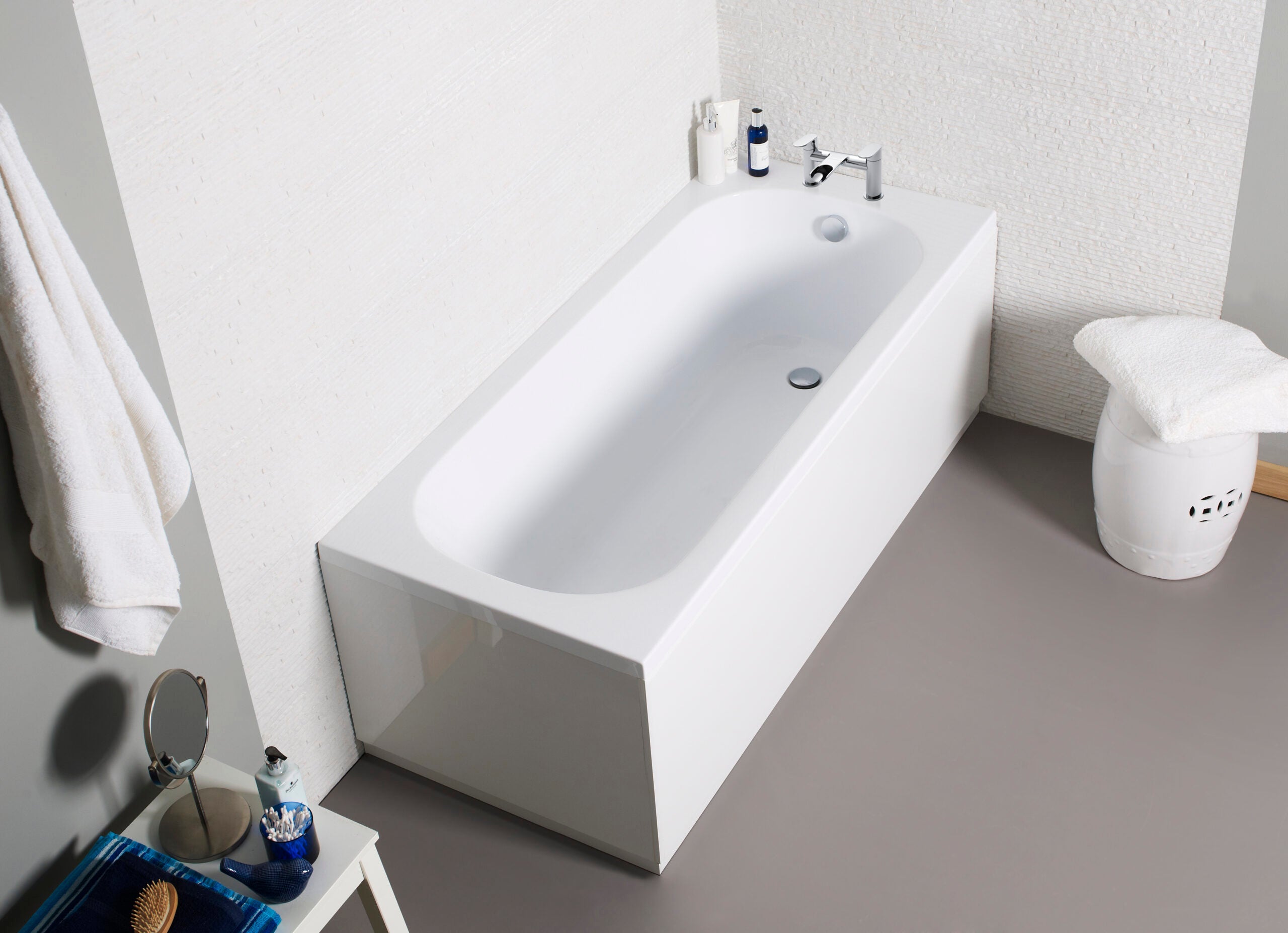 Supastyle 1700mm Front Bath Panel White HPS Hartlepool Plumbing Supplies