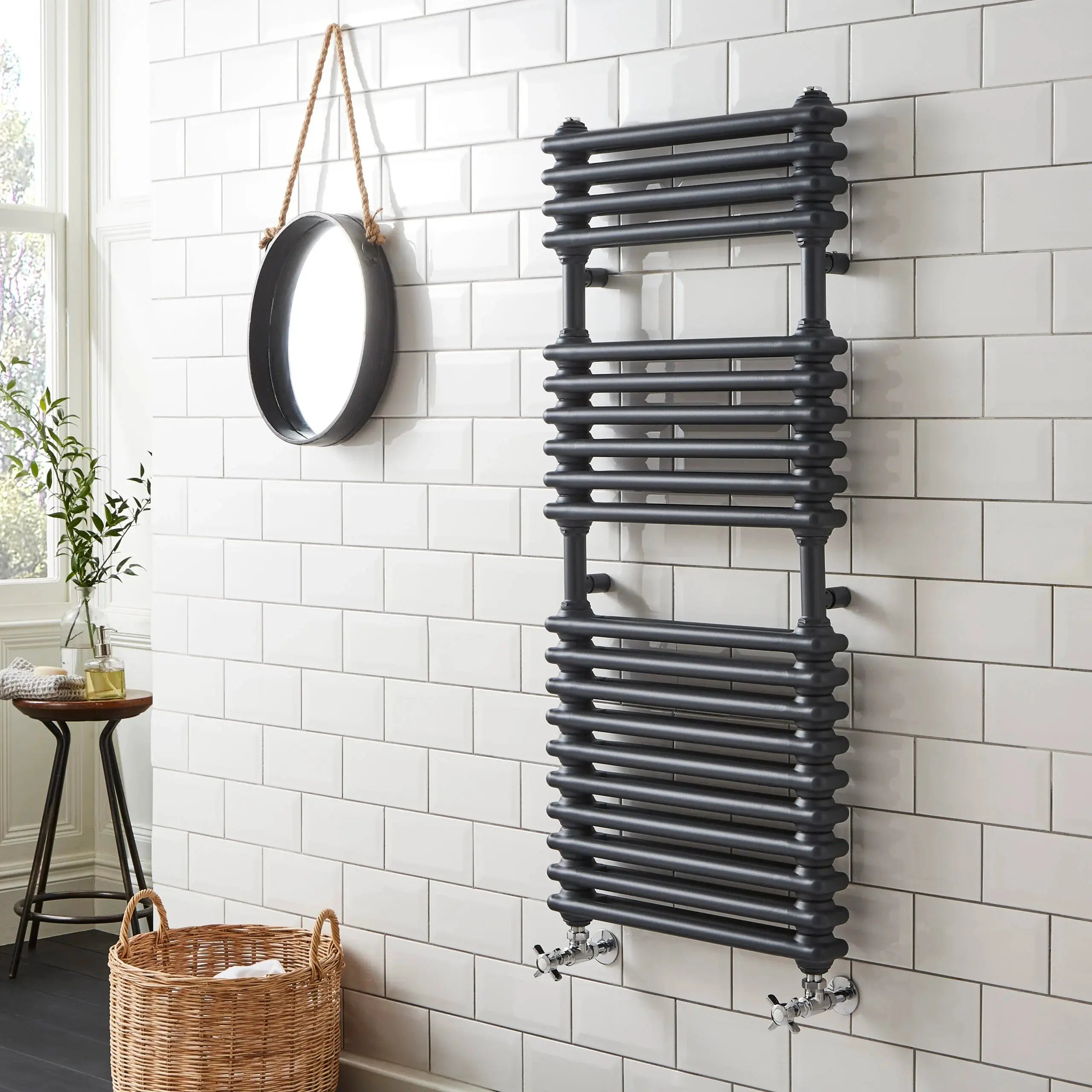Kolumn Towel Rail ANTHRACITE K-RAD HPS Hartlepool Plumbing Supplies