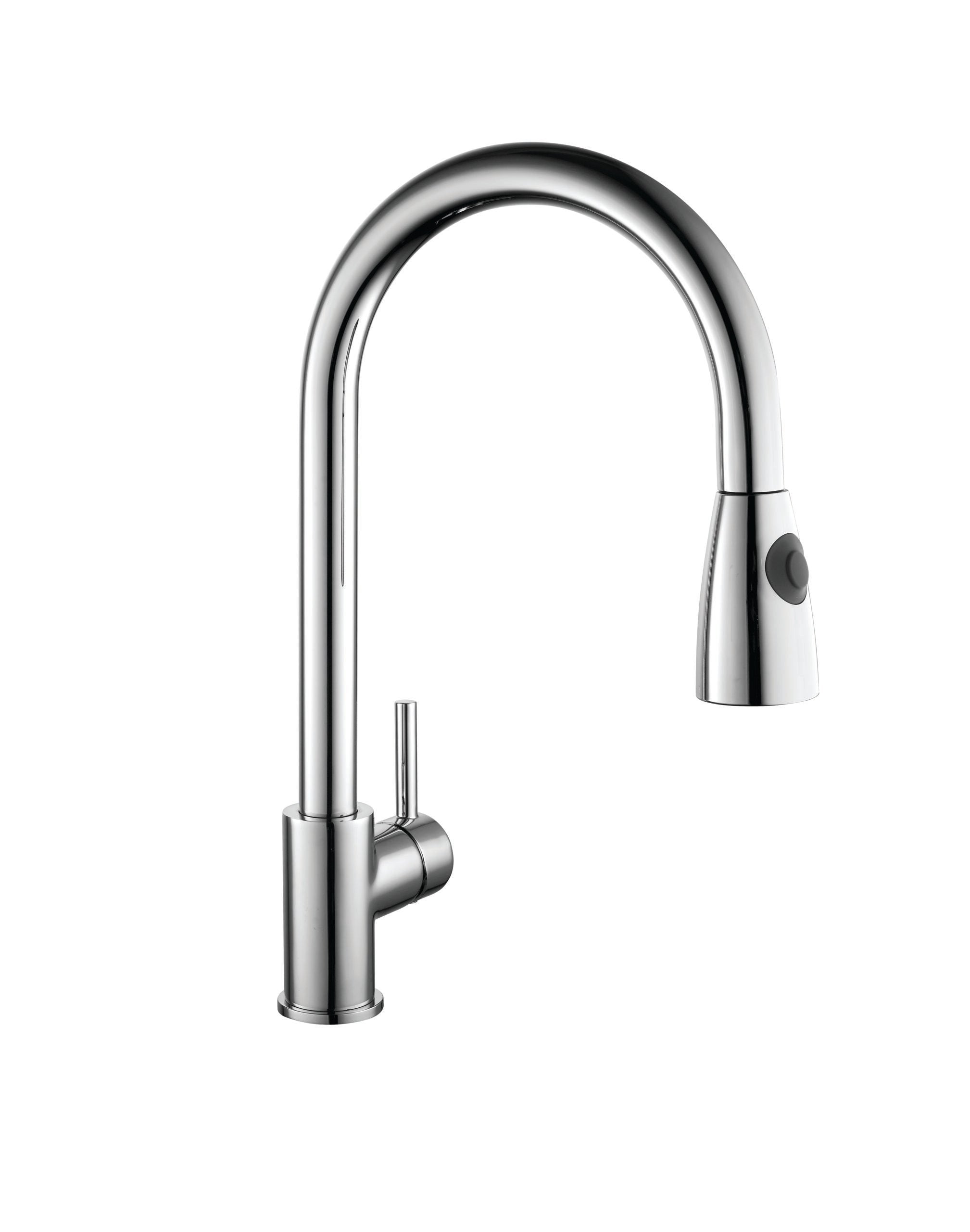 K-VIT Chrome Pull Out Swan Neck Kitchen Tap