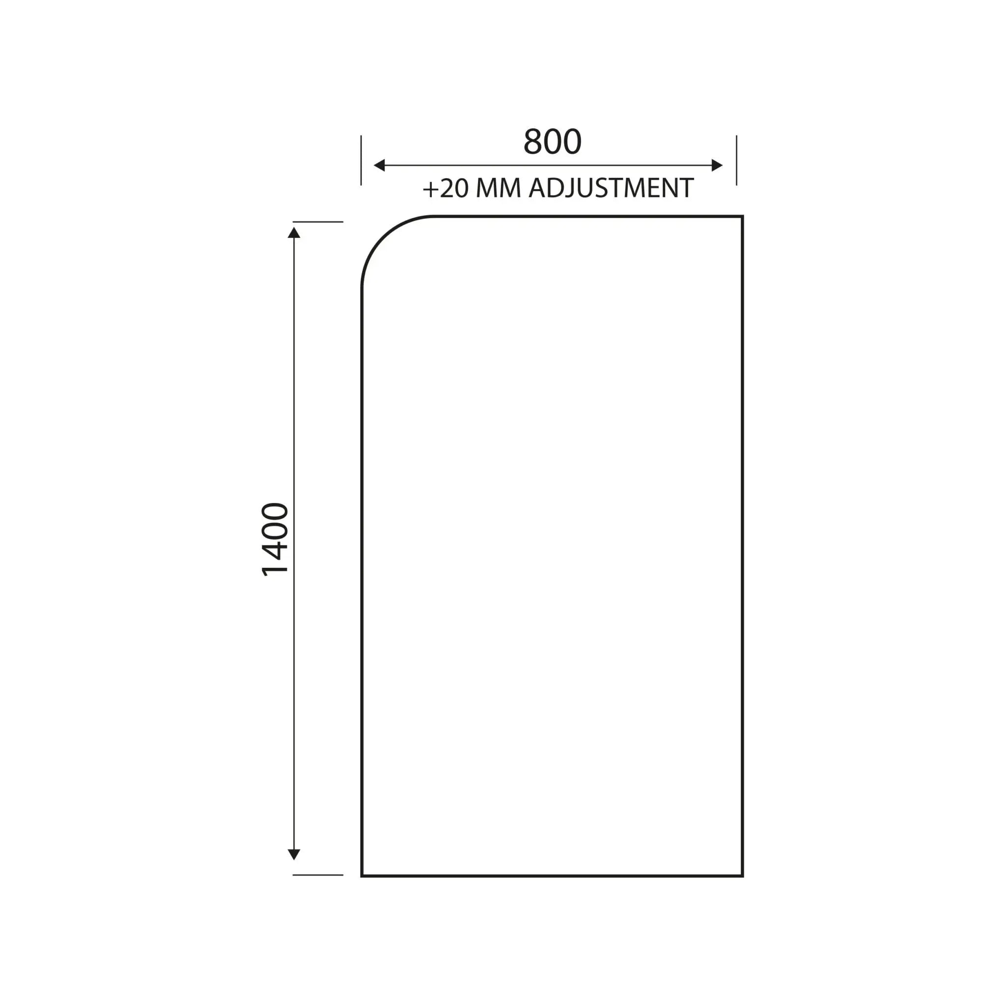 Scudo S6 Brushed Brass Radius Bath Screen HPS Hartlepool Plumbing Supplies