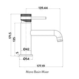 Scudo Core Mono Basin Mixer HPS Hartlepool Plumbing Supplies