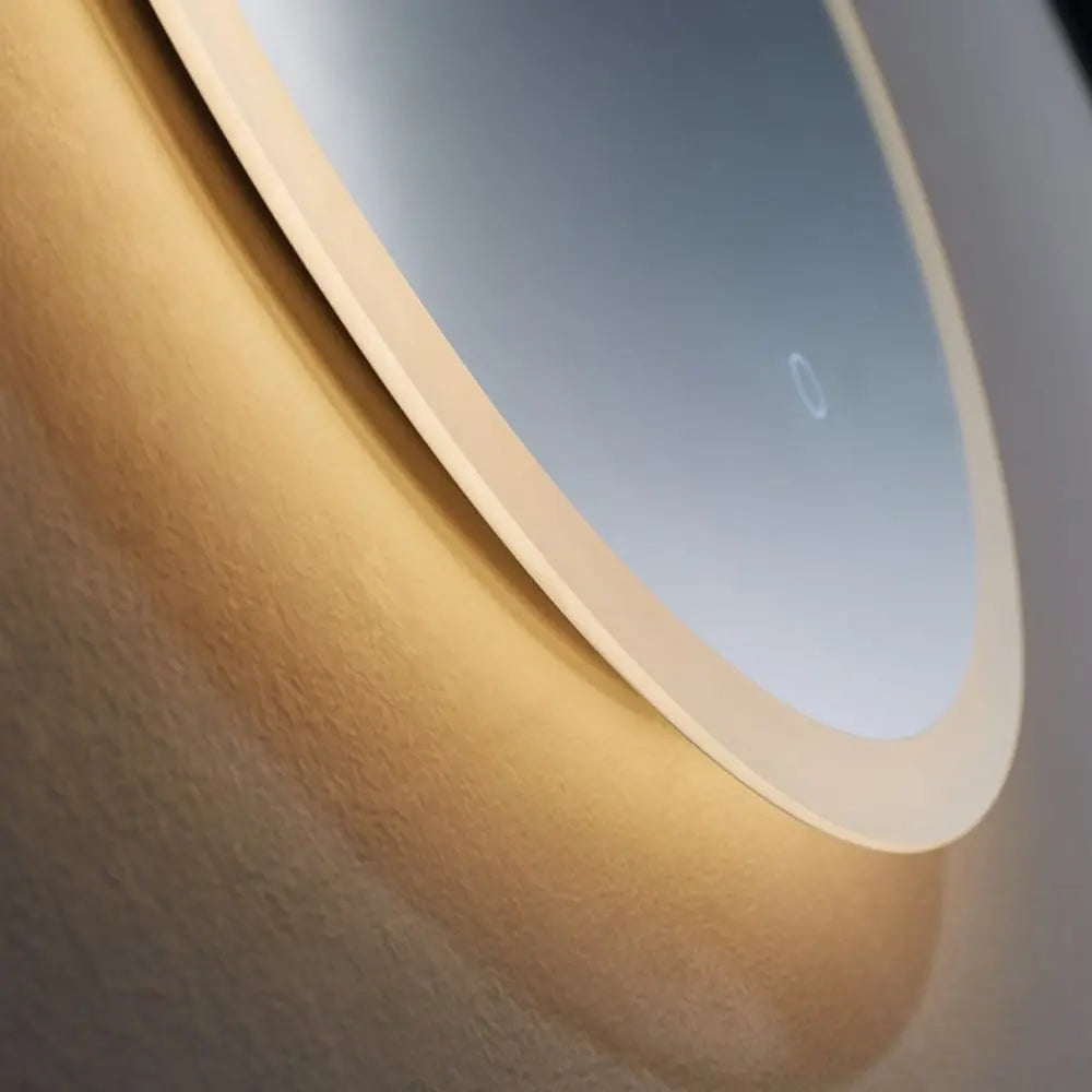 Oaksey 800mm Round Mirror - Frosted Edge Hartlepool Plumbing Supplies