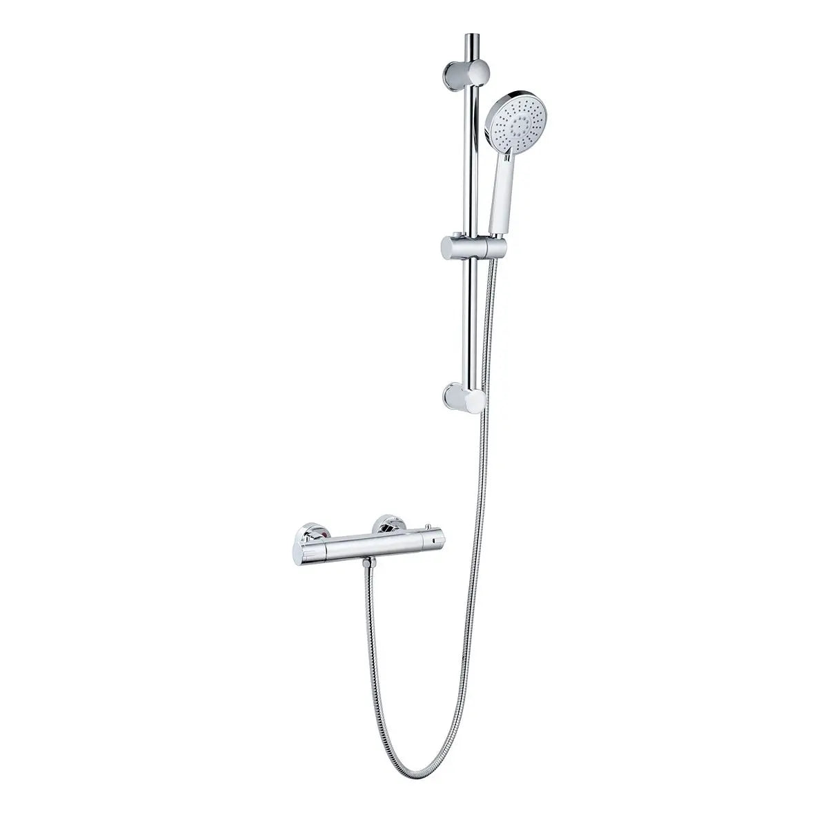 Kartell Plan Thermostatic Bar Shower with Adjustable Slide Rail Kit Kartell