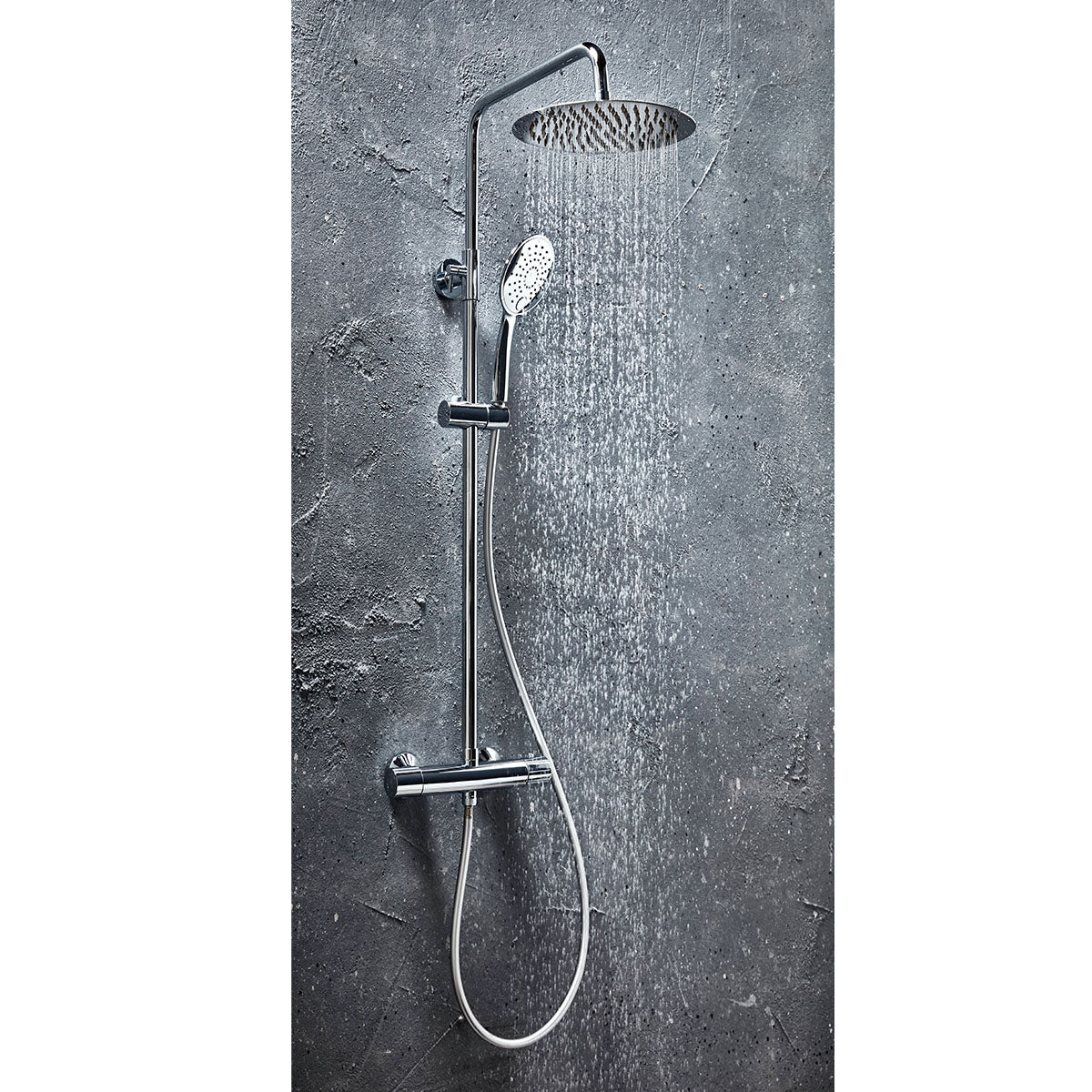 Scudo Messi Round Cool Touch Rigid Riser Shower