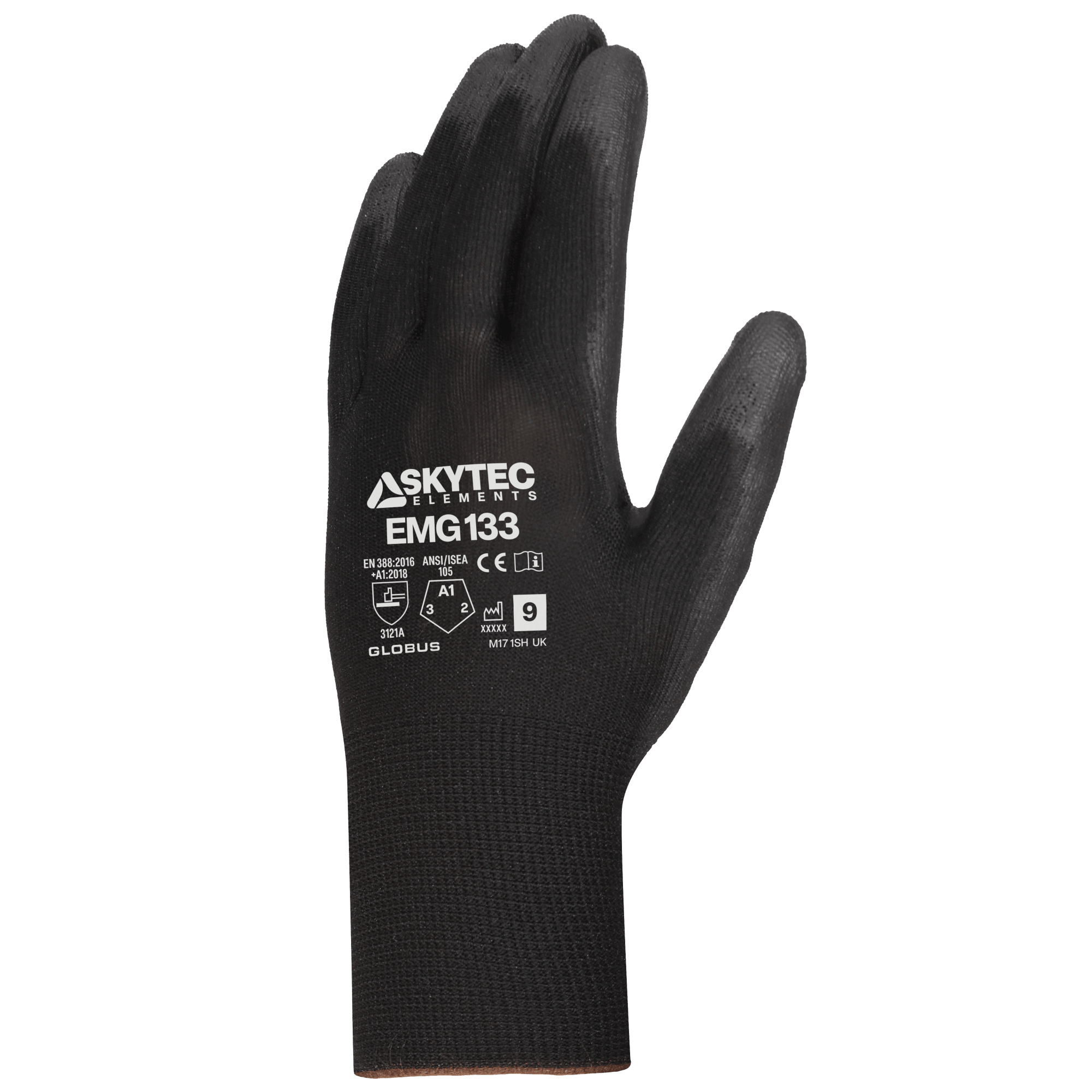SKYTEC ELEMENTS EMG133 Black Multi Purpose PU Palm Coated Work Gloves (PACK of 120 PAIRS) Mstore