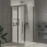 Swan Loughton Column Shower w/ Rail, Hose & Square Head
