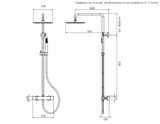 Tavistock Cohort Dual Function Bar Valve Shower System - Stainless Steel