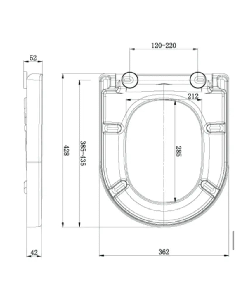 Scudo Luxury Wrap Over Heavyweight Seat HPS Hartlepool Plumbing Supplies