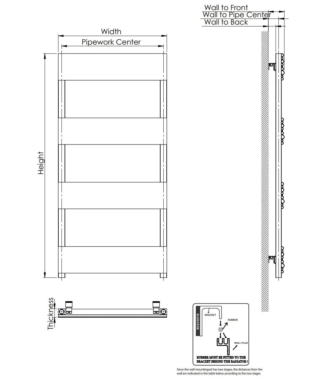 Sherbrooke Towel Rail MATT GREY K-RAD K-VIT