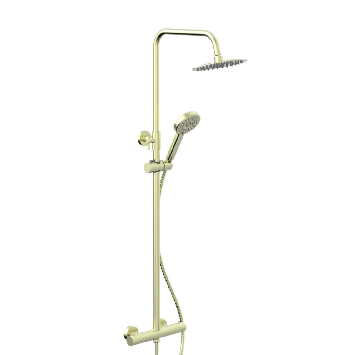 Swan Loughton Column Shower w/ Rail, Hose & Round Head
