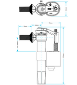 Viva Skylo Side Entry Fill Valve (½" UK) Plastic Thread