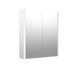 Swan Glebe 580mm x 650mm 2 Door Mirror Cabinet w/ Glass Shelves