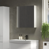 Swan Glebe 580mm x 650mm 2 Door Mirror Cabinet w/ Glass Shelves