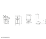 Swan Lodge Square Close Coupled Closed Back Toilet Set