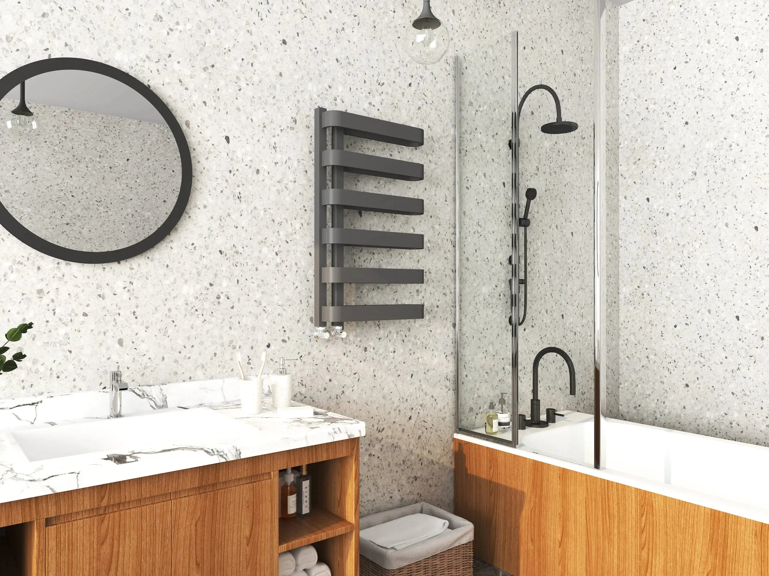 Texas Towel Rail ANTHRACITE K-RAD HPS