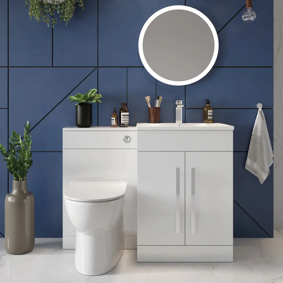 Lili 2 Door 600 Vanity Unit HPS Hartlepool Plumbing Supplies