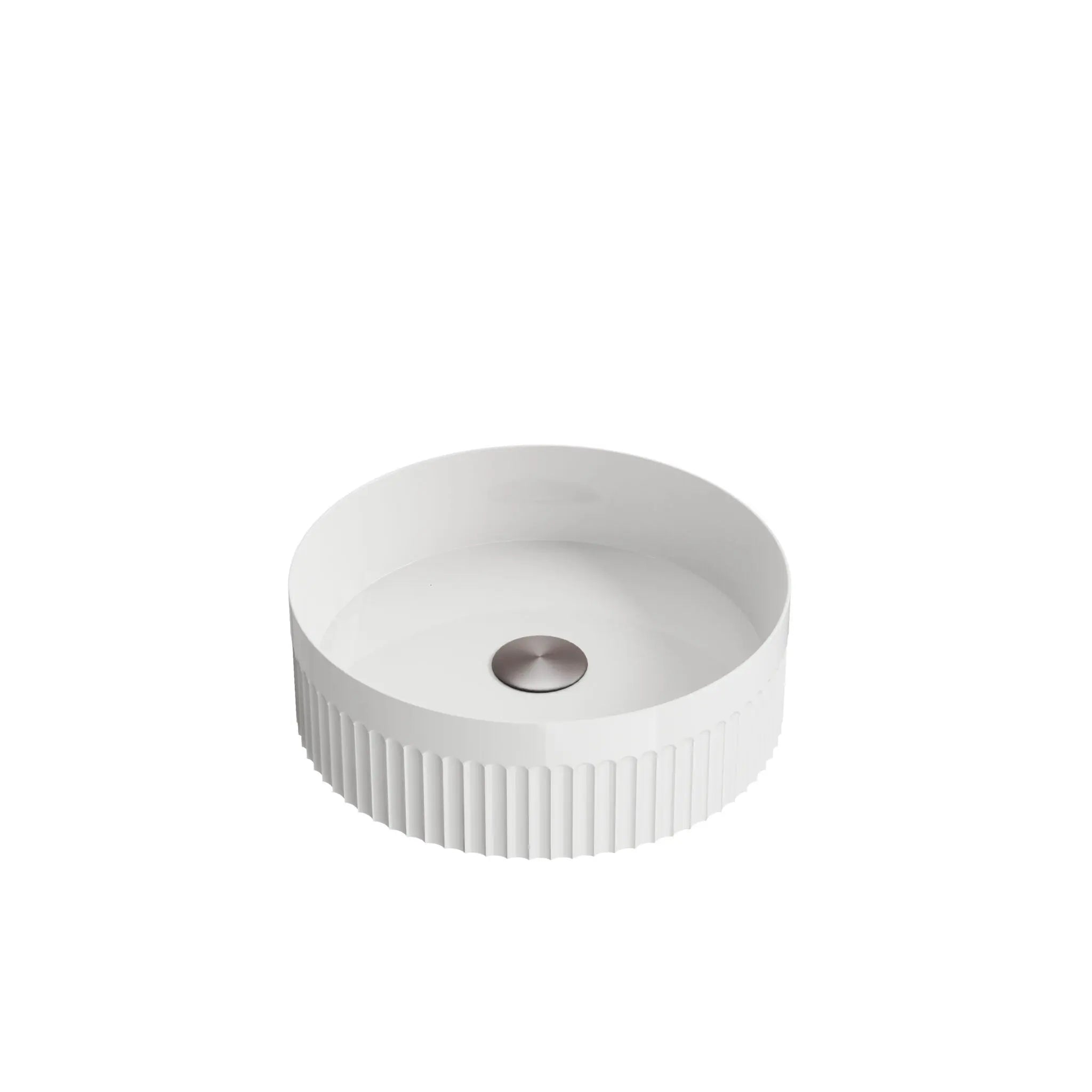 Scudo Fluted Round Countertop Basin HPS Hartlepool Plumbing Supplies