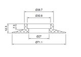 Inventive Creations W34 – Flush Valve Seal – Arm/Shanks Type
