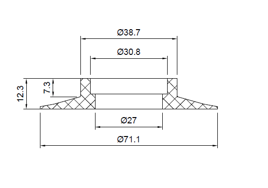 Inventive Creations W34 – Flush Valve Seal – Arm/Shanks Type