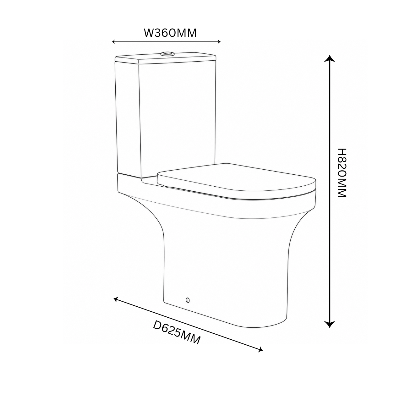 Aqua Elettra Rimless WC inc. Soft Close Seat Frontline