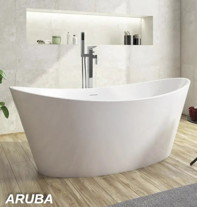 ARUBA Freestanding Bath Gloss White 1700 x 780-HPS Hartlepool Plumbing Supplies