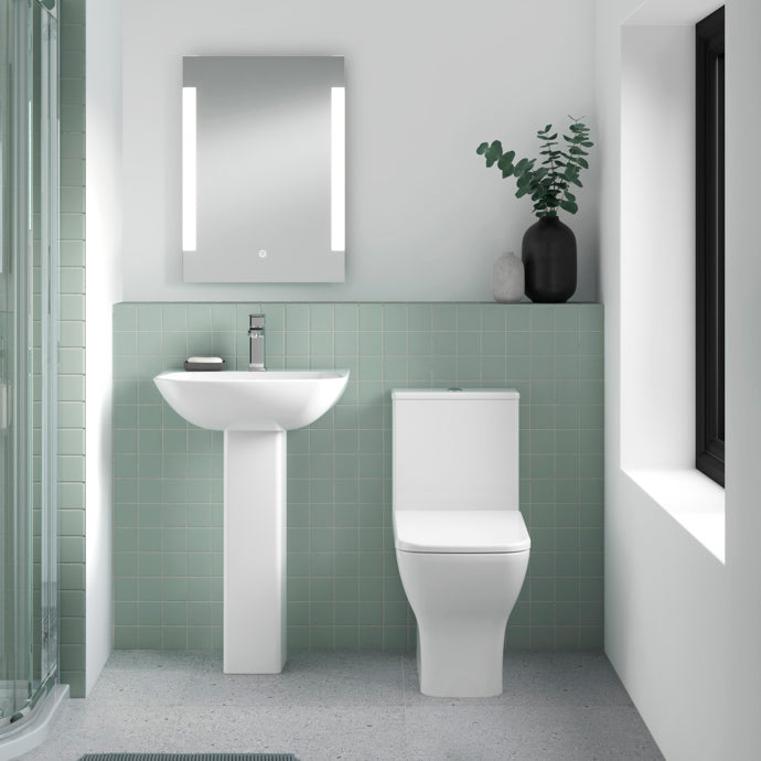 Nuie Ava Rimless Open Back Toilet Set