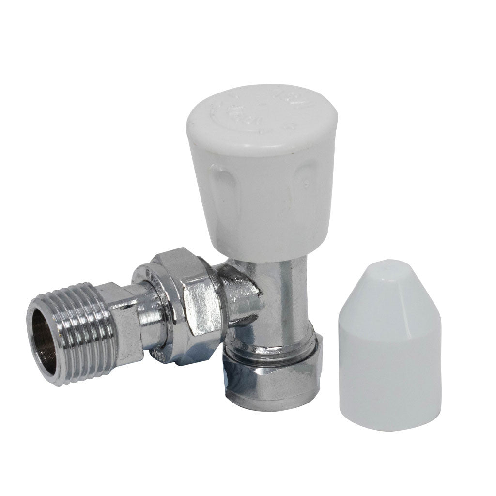 8MM Radiator Valve Angled