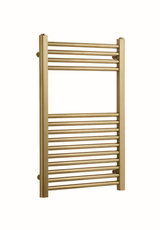 Aqua 500mm Wide Gigi Towel Rail Brushed Brass