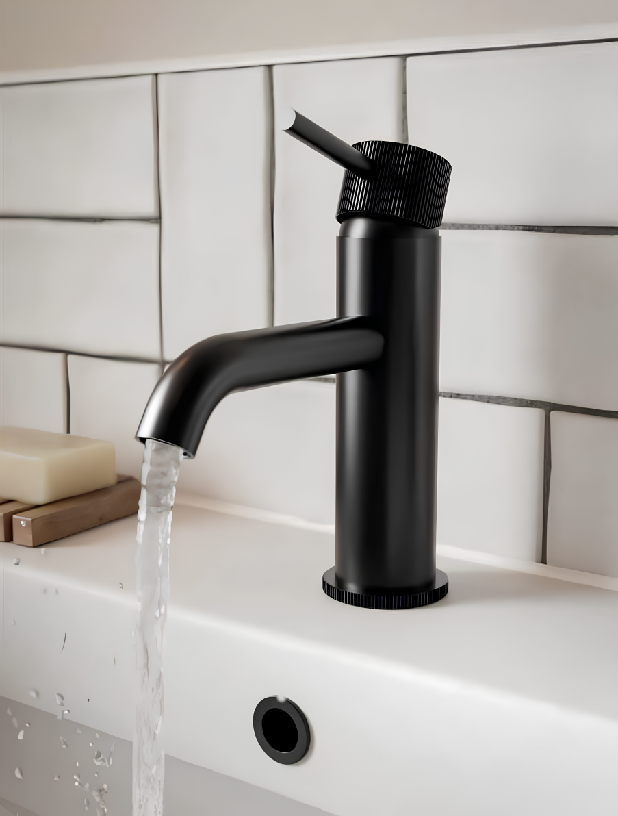 Aqua Mineral Flute Basin Mono with click waste