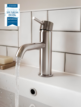 Aqua Mineral Flute Basin Mono with click waste