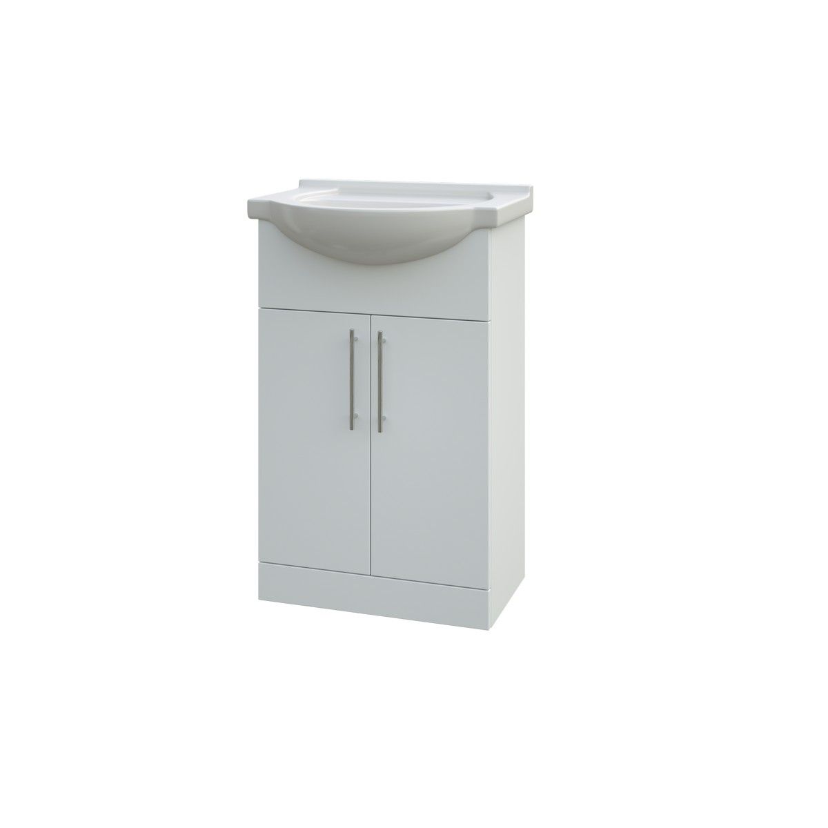 Aqua Classic 650mm Vanity & Basin White Gloss Frontline