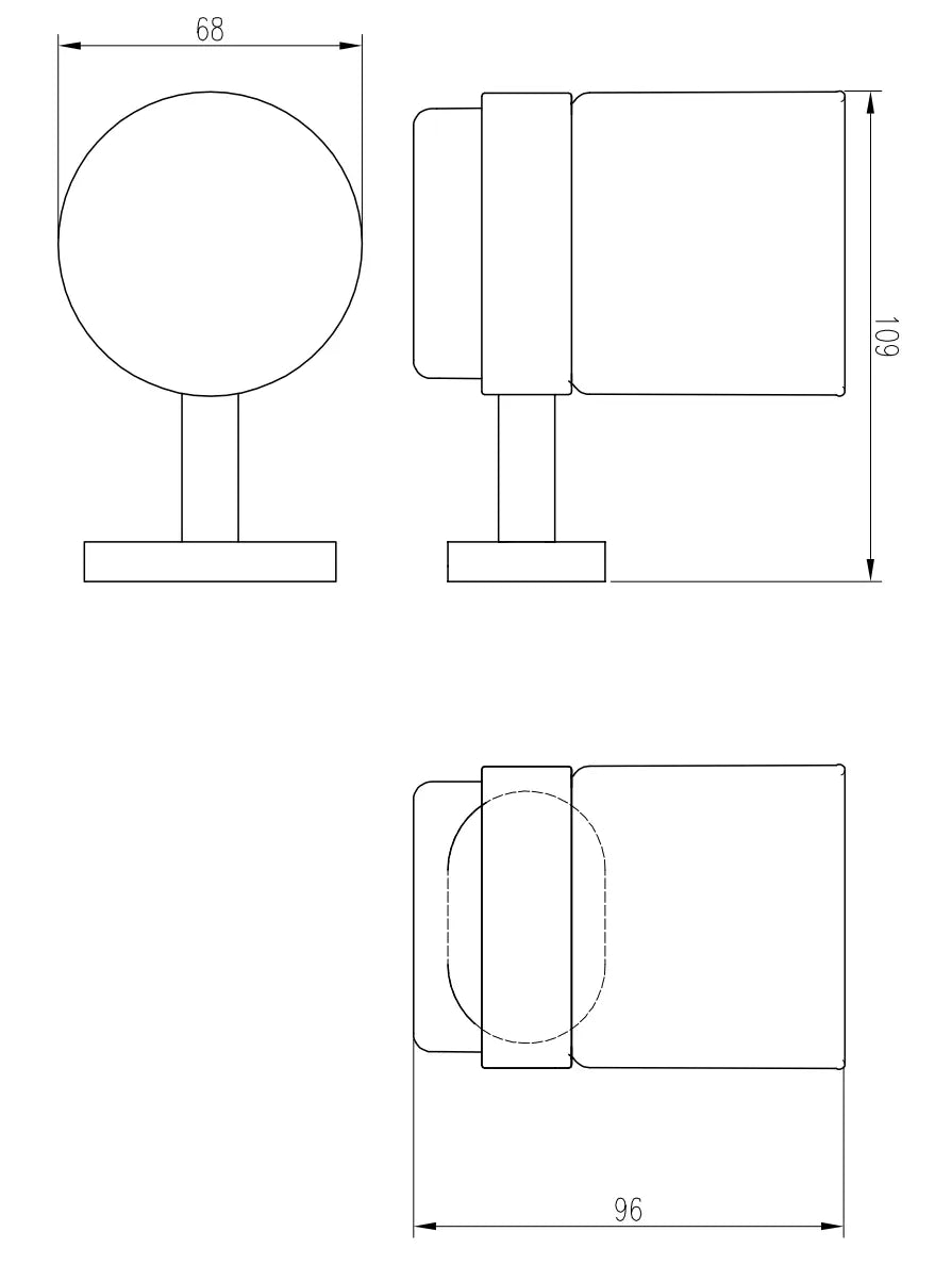 Eastbrook Salerno Tumbler Holder - Matt Black HPS Hartlepool Plumbing Supplies
