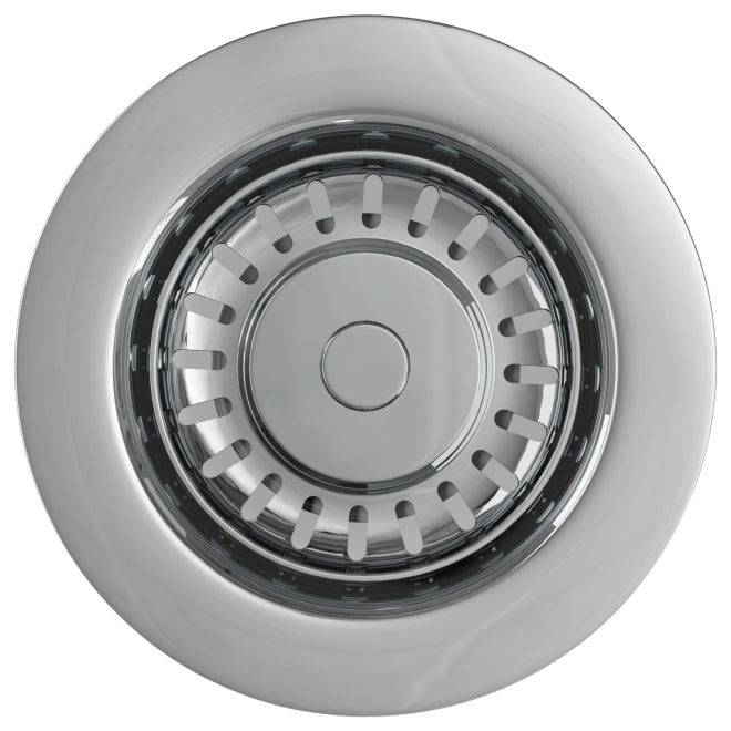 Top Fix Basket Strainer Kitchen Sink Waste Polished Steel