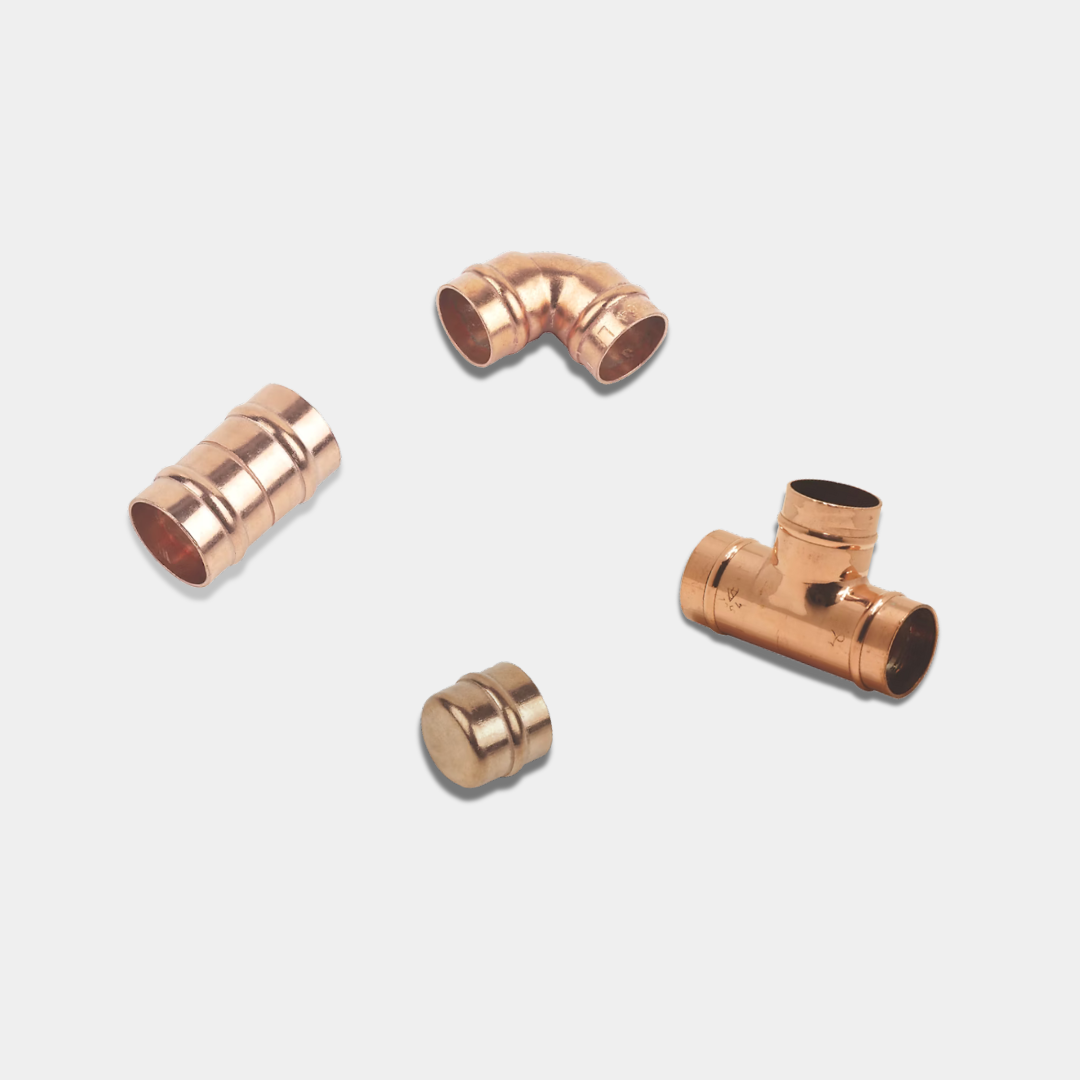 4 Soldering-Yorkshire fittings on a light grey bakground