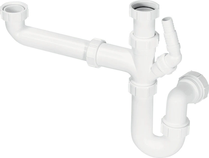1 1/2" 40MM Kitchen Bowl and a half Sink Kit McAlpine Mcalpine