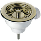 Astini Hampton 100 1.0 Bowl White Ceramic Undermount Kitchen Sink with Waste