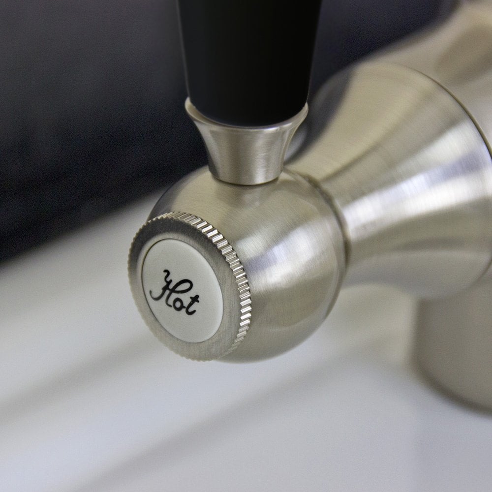 Astini Colonial Ceramic Handle Twin Lever Kitchen Mixer Tap in Classic Finishes